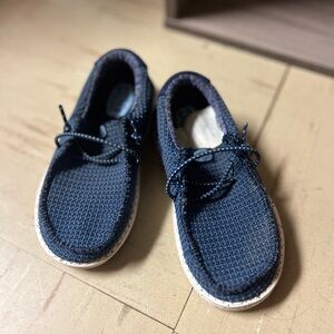Navy Blue Casual Loafers Hey Dudes